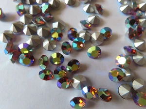 72 Swarovski Rhinestones in 29ss Light Smoked Topaz AB/foiled. #1100 - Picture 1 of 2