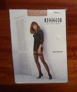 Collant donna Wolford Monsun colore Dune taglia S stile 18032 nuovo con etichetta - Foto 1 di 2