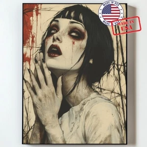 Gothic Nurse Fantasy Art Print Dark Academia Photo Picture Wall Art, UNFRAMED - Picture 1 of 57