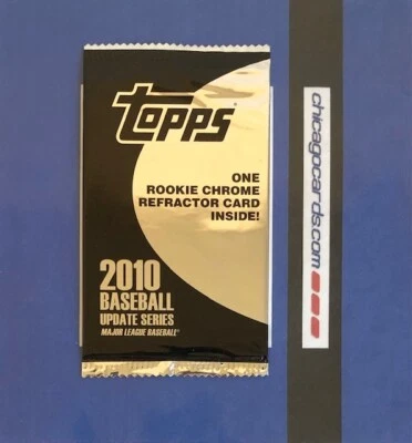 2010 Topps BB Update Series HOBBY Box-Topper Pack 1 Rookie Chrome Refractor Card - Image 1 of 4