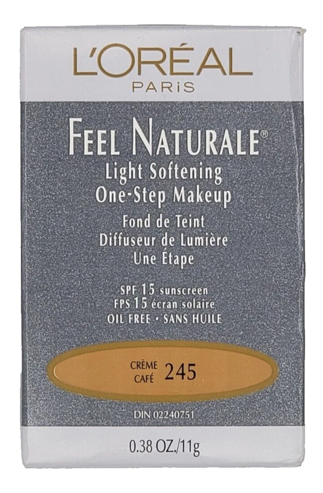 NEW L'Oréal Feel Naturale Light Softening One Step Makeup- 245 CREME CAFE - Image 1 of 1