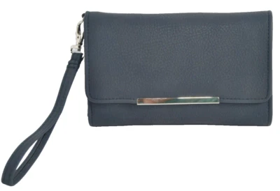 Apt. 9 Safe Keeper RFID блокировки искусственной кожи тройного сложения женский бумажник серый новый без ЯРЛЫКОВ - Изображение 1 из 4