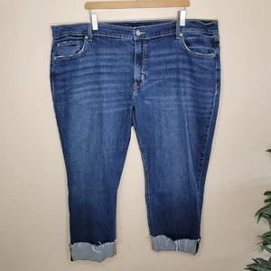 Old Navy | Mid-Rise Boyfriend Cuffed Jeans Plus Size 22 - Picture 1 of 5