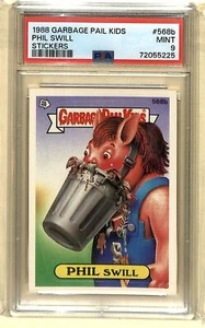1988 Topps Garbage Pail Kids Series 14 Stickers Graded Phil Swill PSA 9 #568B - Picture 1 of 2