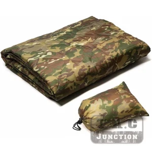 Poncho forro para todo clima Woobie manta camping al aire libre con bolsa - Imagen 1 de 10