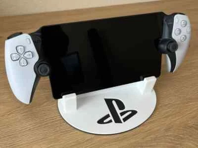 PlayStation Portal Stand with Logo - Custom 3D Print Display Holder - PS Portal - Image 1 of 4