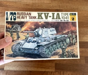 Vintage Model Kit - #2 RUSSIAN HEAVY TANK KV-IA - Type 1941 by Fujimi (1975) - Picture 1 of 7