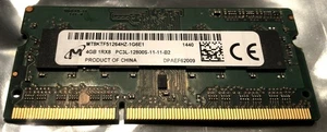MICRON 4GB 1RX8 PC3L-12800S-11-B2 MT8KTF51264HZ-1G6E1 LAPTOP MEMORY - Picture 1 of 3