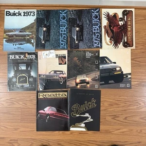 10 Vintage 70er / 80er Jahre Buick Verkaufsprospekte. Verschiedene Modelle - Bild 1 von 11
