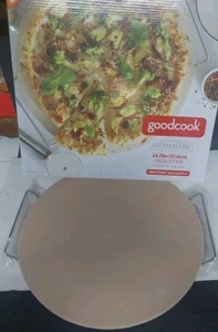 goodcook 14.75 Inch Pizza Stone includes Serving Rack - Oven To Table STONEWARE - Picture 1 of 5