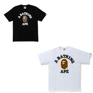 T-shirt maglietta A BATHING APE BAPE College bianca, nera OG Nigo autentica nuova Giappone - Foto 1 di 21