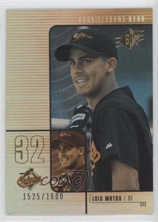 2000 SPx Rookie/Young Star /1600 Luis Matos #184 Rookie RC - Image 1 of 2