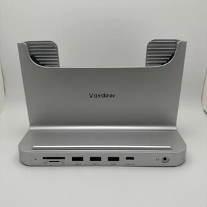 Station d'accueil Vaydeer pour support Mac Mini Dock. Argent 8 en 1 - Photo 1/6