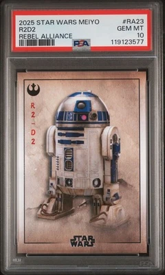 2025 TOPPS STAR WARS MEIYO REBEL ALLIANCE RA23 R2D2 PSA GEM MT 10 - Image 1 of 2