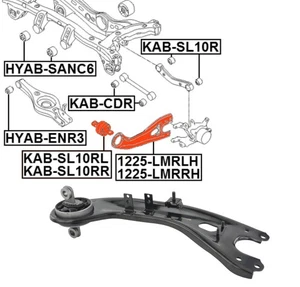 Rear Left Control Arm FEBEST 1225-LMRLH for Hyundai Tucson ix35 Kia Sportage - Picture 1 of 7