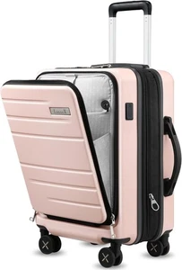 Luggex Handgepäck 22x14x9 von Fluggesellschaften zugelassen, pink, 22 Zoll - Bild 1 von 17