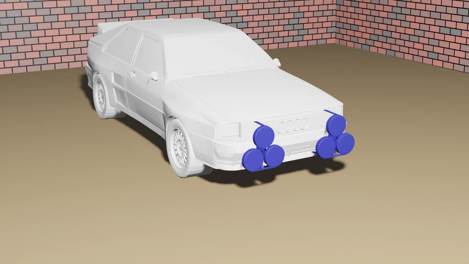 1/18 scale pack of 2 Audi  Spot Lights for diorama or diecast models unpainted - Image 1 of 1