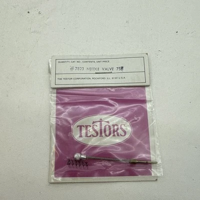 Testors #7823 Needle Valve Vintage RC Spares Parts New In Packet B149 - Image 1 of 2