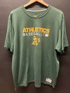 Oakland Athletics MLB Nike Green Athletics Baseball Dri-Fit T-Shirt XL - Picture 1 of 4
