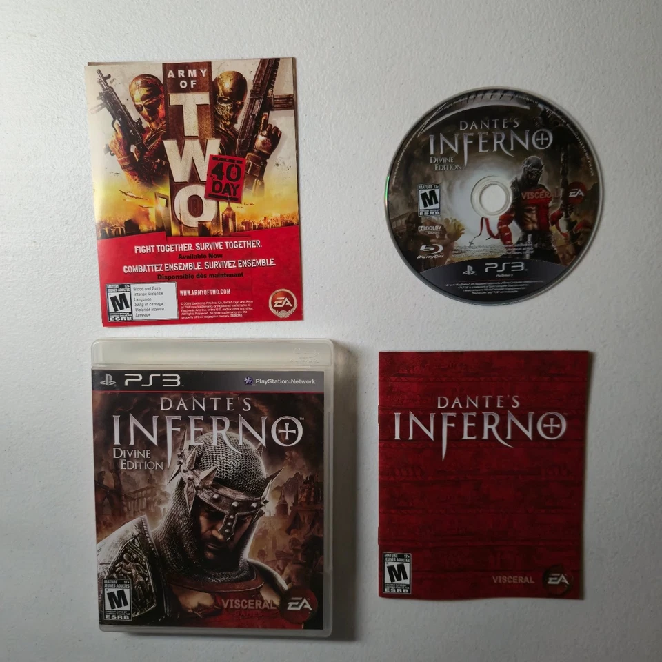 Dante's Inferno Divine Edition PS3 Videojuego Clasificado M Acción CIB Completo Foto 1 de 2