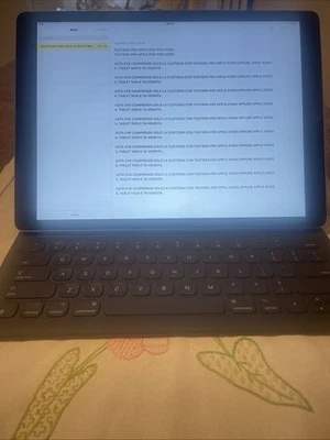 Logitech Combo Touch Custodia con Tastiera per Apple IPAD A1584 / A1652 Grigia - Immagine 1 di 4