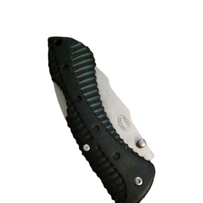 Cuchillo de Bolsillo Plegable Frost Cubiertos Mango de Textura Hoja de Acero Inoxidable Bloqueo Foto 1 de 3