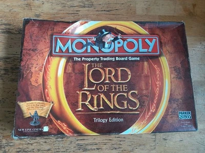 Monopoly The Lord Of The Rings Trilogy Edition Board Game Rare Complete  - Image 1 of 4
