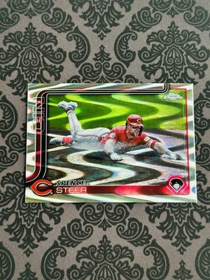 SPENCER STEER 2025 TOPPS CHROME #174 RAYWAVE  - Image 1 of 2