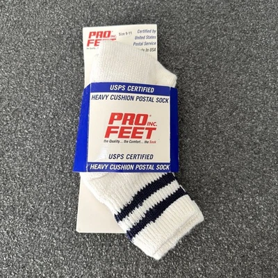 Calcetines Pro Feet USPS Servicio Postal de los Estados Unidos EE. UU. 9-11 de colección tripulación a rayas EE. UU. Foto 1 de 4