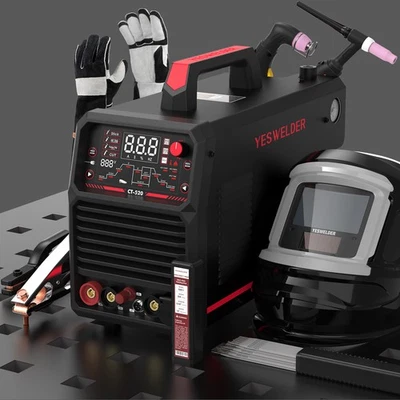 Kit de soldador y cortador CT-520 200A: casco, guantes y electrodos, 110V/220V Foto 1 de 4