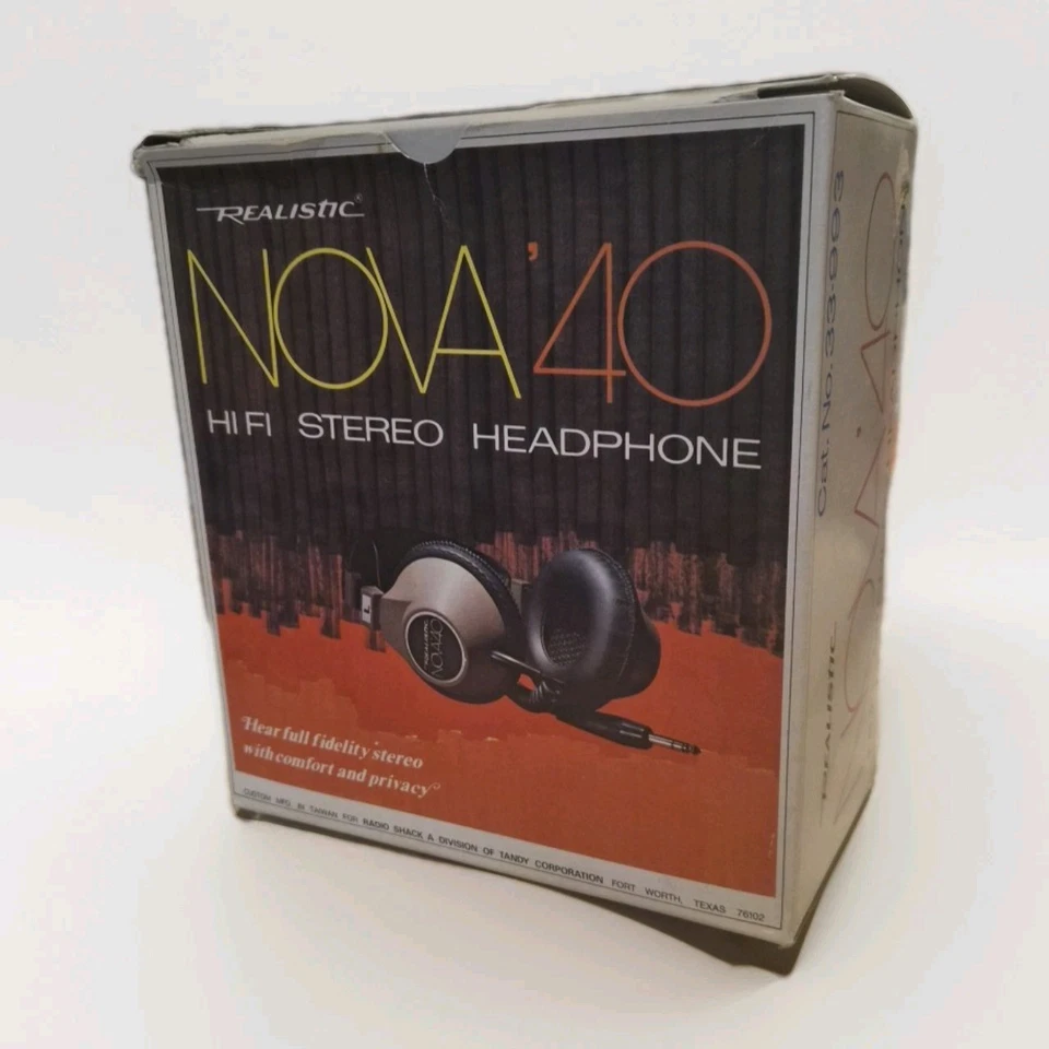 Auriculares estéreo HiFi vintage realistas Nova '40 - Cat. No. 33-993 Foto 1 de 3