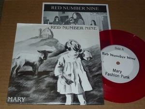 RED NUMBER NINE mary RED vinyl 7 krupted peasant PUNK odd numbers SAN JOSE tilt - Imagen 1 de 1