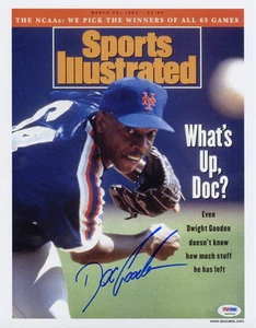 Dwight Doc Gooden SIGNED Sports Illustrated Print 11x14 Mets PSA/DNA AUTOGRAPHED - Picture 1 of 1