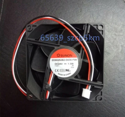 Sunon EE80252B2-D000-F99 DC 24V 1.5W 3Pin 80*80*25mm Cooling Fan - Image 1 of 2
