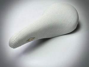 Saddle San Marco Rolls Perforated Reman White Hull of The '86 - Picture 1 of 9