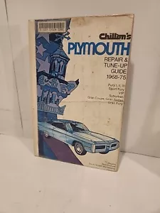 Chilton's Plymouth Repair & Tune-up Guide 1968-75 - Picture 1 of 6