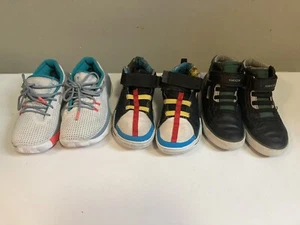 Boys Size 1-1.5 Sneakers lot of 3 Geox, Nike, Under Amour - Picture 1 of 24