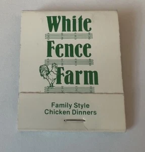 VINTAGE MATCHBOOK “ WHITE FENCE FARM “ RESTAURANT DENVER COLORADO - Picture 1 of 3