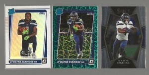 (3) Dwayne Eskridge VARIATION Silver Prizm Rated Rookie 2021 Donruss Optic Green - Picture 1 of 2