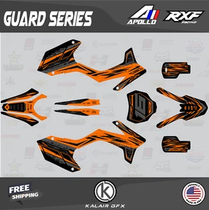 Graphics Kit for Apollo RXF Freeride 150 190 Guard Series - Orange - Picture 1 of 6