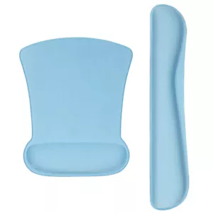 Gaming MousePad Wrist Support & Keyboard Wrist Pad Combo Set - Blue Color - Picture 1 of 5