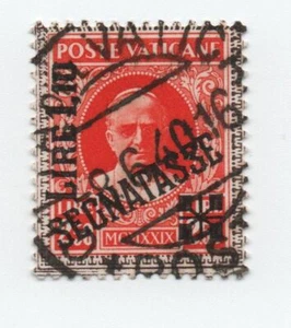 VATICANO 1931 SEGNATASSE LIRE 1,10 SU LIRE 2,50 OBLITERATO - Picture 1 of 1