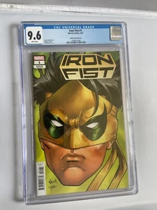 IRON FIST #1 CGC 9.6! TODD NAUCK HEADSHOT VARIANT COVER!  - Picture 1 of 4