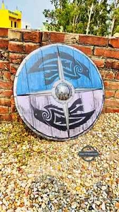 Elegante escudo vikingo de pájaro, 24 y '30 pulgadas, escudo de cosplay vikingo, para regalos - Imagen 1 de 4