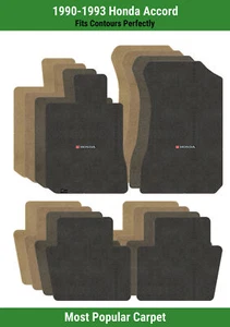 Lloyd Ultimat Front & Rear Mats for '90-93 Accord w/Red & Black Honda H & Word C - Picture 1 of 76
