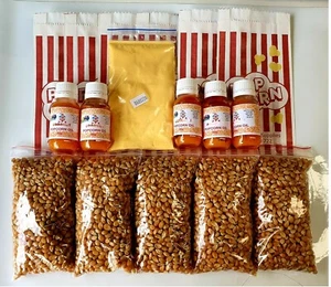 300 Serves Small Bags Cinema Quality Popcorn Kits,8oz,Standard Oil Popcorn Kit, - Picture 1 of 5