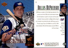 Dallas McPherson Signed 2001 Upper Deck Prospect Premieres #3 Card