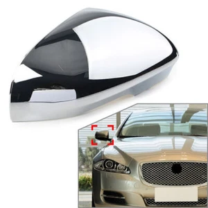 Tapa de espejo derecho cromada carcasa cubierta para Jaguar XF XFR XFR-S XJ C2D5488 - Imagen 1 de 7