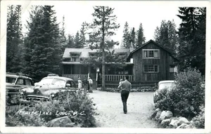 RPPC KELOWNA KANADA BEAVER LAKE LODGE OLDTIMER BRITISH COLUMBIA POSTKARTE B8 - Bild 1 von 2