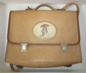 Betty Ashley Cartella da scuola con tracolle vintage nuova new Italy - Bild 1 von 4